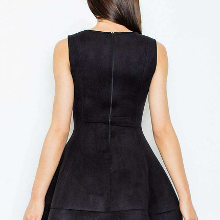 Elegant Off-Shoulder Faux Suede Bomber Dress - Versatile Daywear 52594