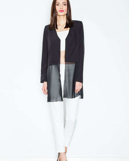 Sheer Elegance V-Neck Jacket: Where Comfort Meets Chic Fashion