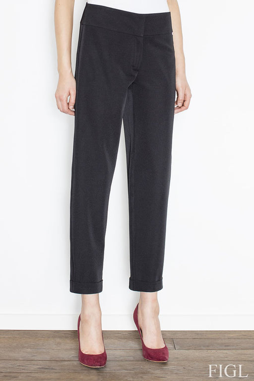 Sophisticated Ankle-Length Trousers with Contemporary Waist Detail by Figl