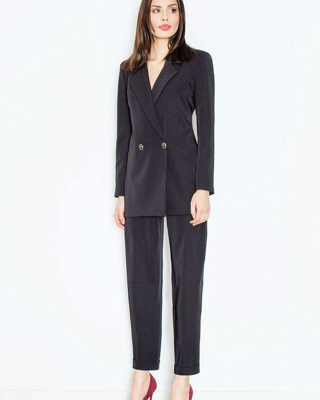 Sophisticated Modern Ankle Trousers with Elevated Waist Design