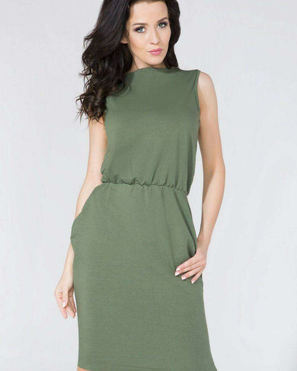 Chic Knit Daydress with Secret Pockets - Tessita Design 58992