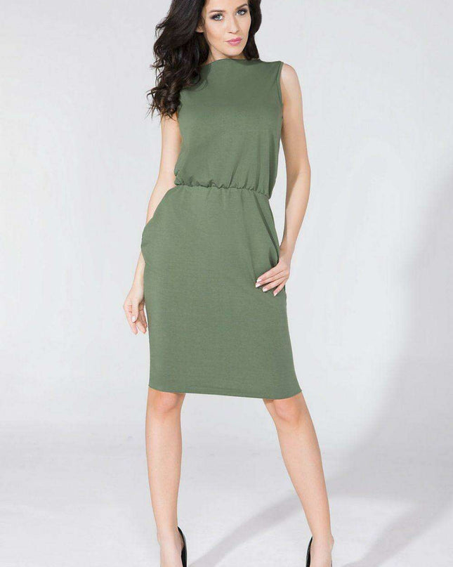 Chic Knit Daydress with Secret Pockets - Tessita Design 58992