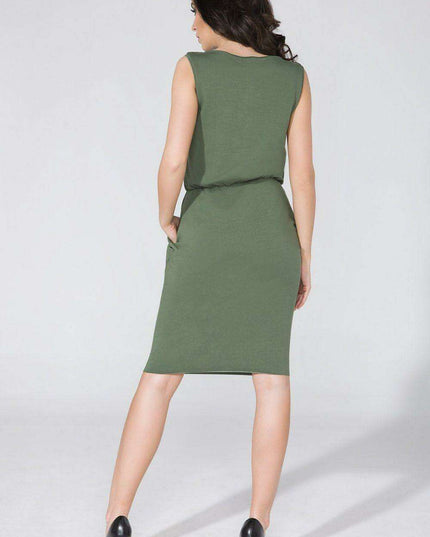 Chic Knit Daydress with Secret Pockets - Tessita Design 58992