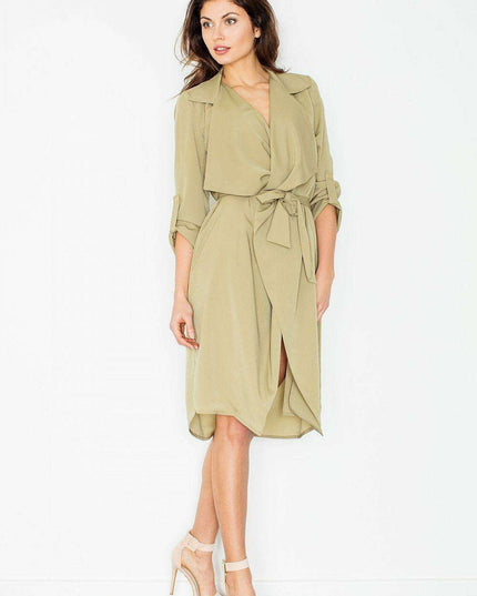 Chic Summer Wrap Dress with Functional Pockets