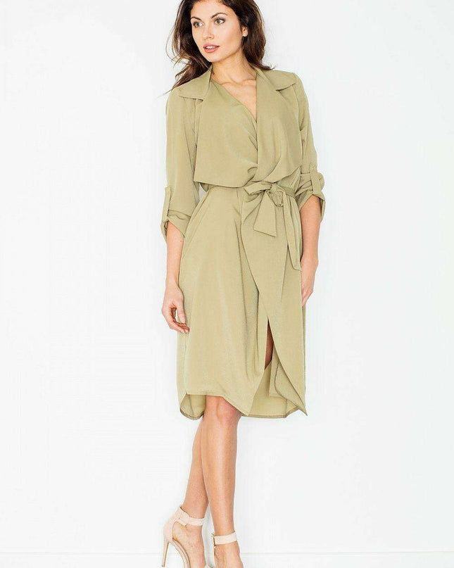 Chic Summer Wrap Dress with Functional Pockets