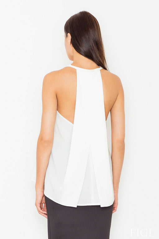 Sophisticated Wrap-Back Blouse with Neckline Detail