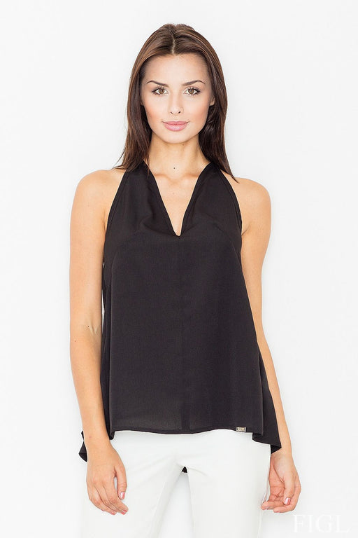 Chic Bust-Exposing Blouse by Figl