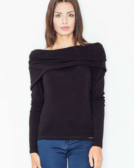 Sophisticated Turtleneck Top with Unique Design