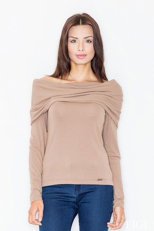 Chic Turtleneck Blouse in Smooth Fabric