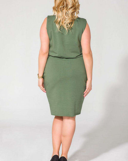 Chic Knit Daydress with Secret Pockets - Tessita Design 58992