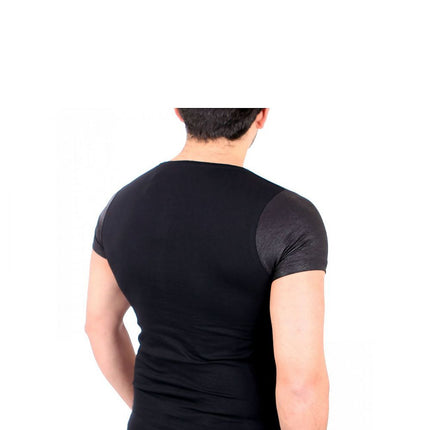 Men's Short Sleeve T Shirt With Front Pattern 100 Percent Cotton - Très Elite