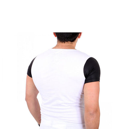 Men's 100 Percent Cotton Short Sleeves T Shirt With Front Pattern - Très Elite