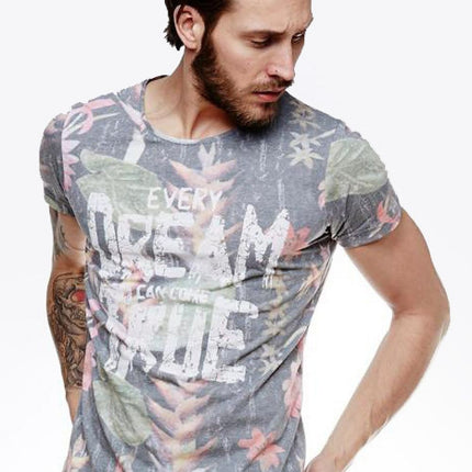 Men's Casual Colourful Cotton T Shirt With Elastane For Everyday Wear - Très Elite