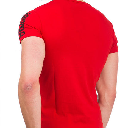 Mens Short Sleeve Cotton T Shirt Front Graphic Print - Très Elite
