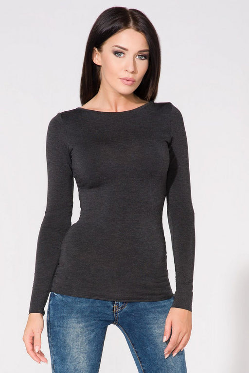 Chic Knit Blouse with Statement Neckline - Various Sizes Available