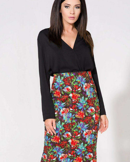 Floral Elegance Pencil Skirt: A Touch of Class
