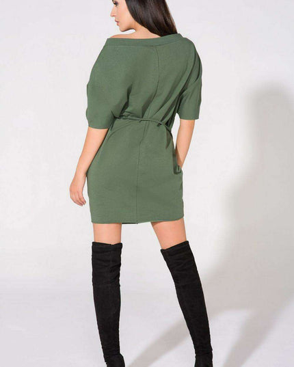 Chic Knit Daydress with Generous Pockets - Tessita Model 61690