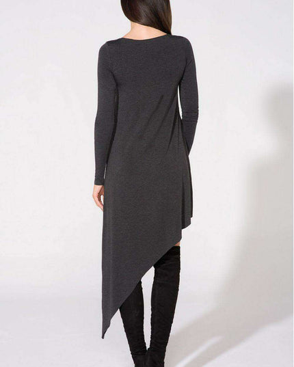 Asymmetrical Knit Dress - Modern Evening Elegance 61700 Tessita