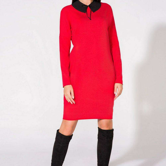 Chic Cotton Blend Evening Gown with Stylish Raw Edge Accents