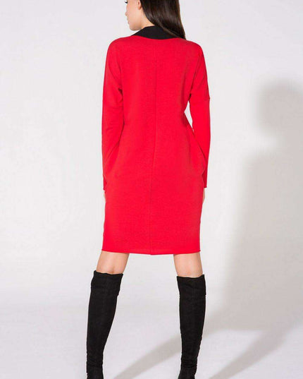 Chic Cotton Blend Evening Gown with Stylish Raw Edge Accents