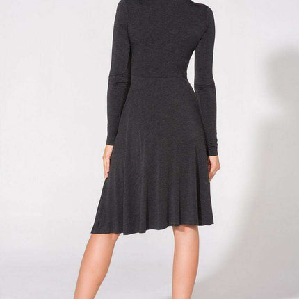 Elegant Deep V-Neck Knit Evening Dress - Tessita 61735 The Ultimate Choice