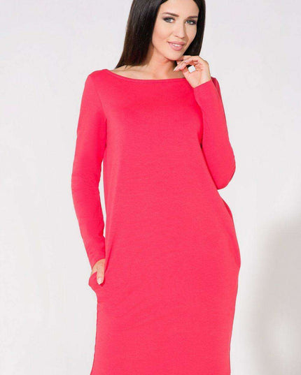 Chic Lace-Trimmed Sweatshirt Dress with Satin Bow Accent