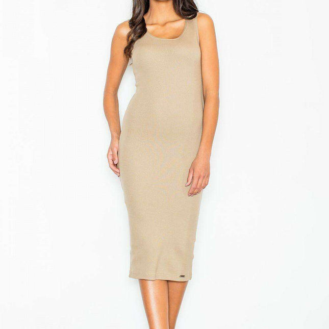 Strapless Cotton Summer Dress with Elastic Fit - Chic and Comfortable