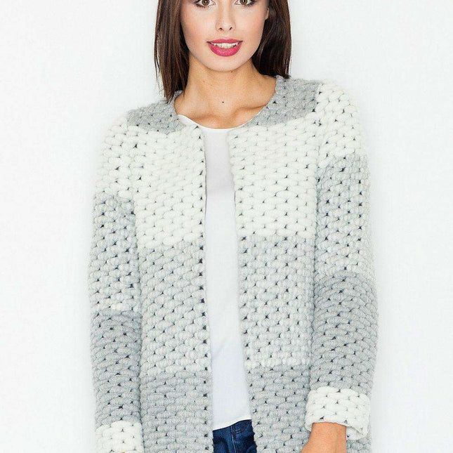 Cozy Wool Knit Cardigan with Functional Pockets