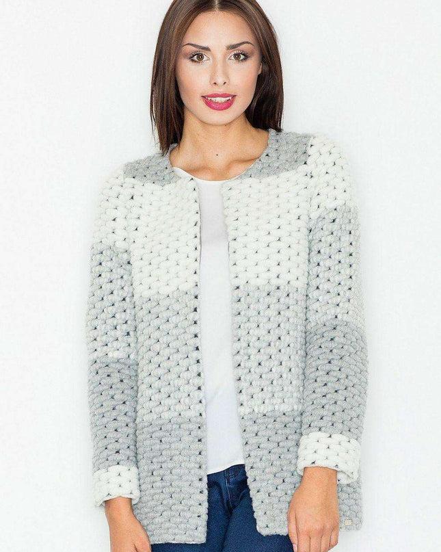 Cozy Wool Knit Cardigan with Functional Pockets