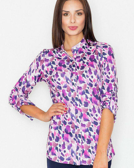 Elegant Convertible Sleeve Knit Top with Gold Accents