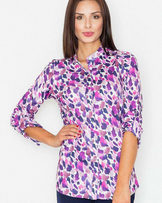 Elegant Convertible Sleeve Knit Top with Gold Accents