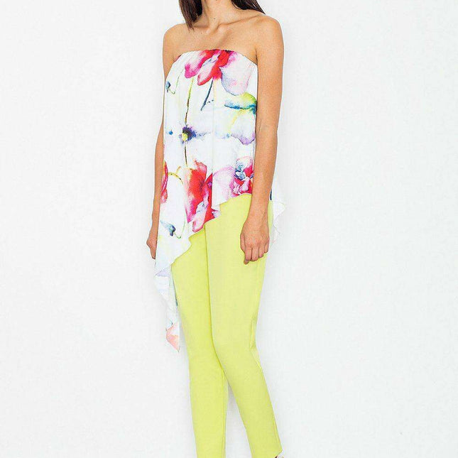 Chic Off-Shoulder Colorful Jumpsuit - Women's Comfortable Overalls