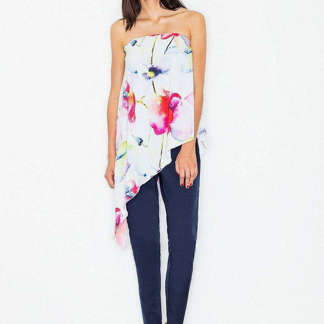 Vibrant Off-Shoulder Women's Jumpsuit - Colorful Elegance