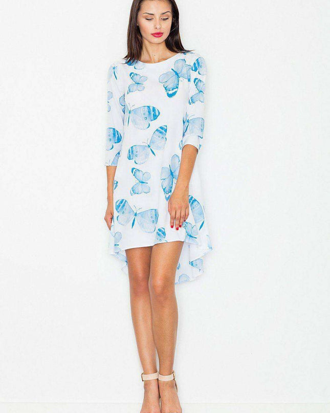 Chic Pleated Blouson Day Dress - Style Model 62993