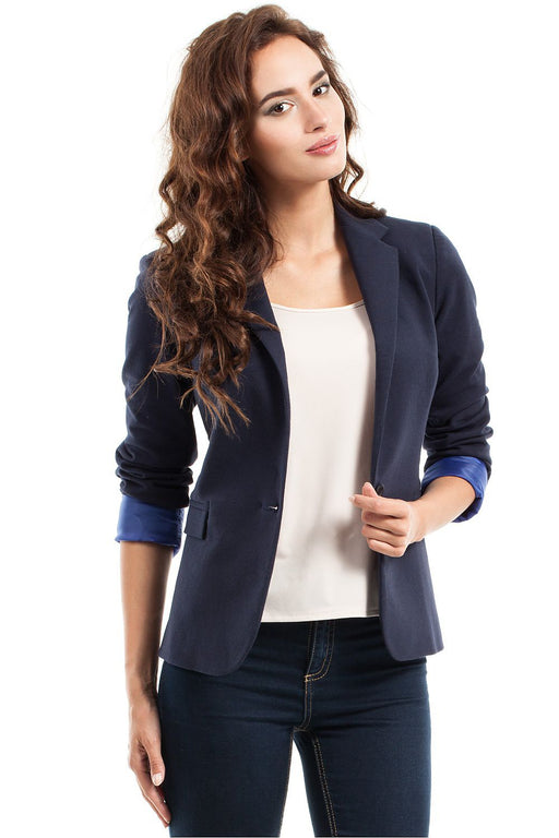 Luxurious Cotton Jacket with Flattering Waist - Chic Fashion Statement for Every Event