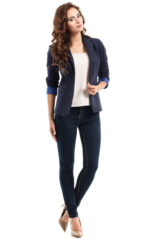 Luxurious Cotton Jacket with Flattering Waist - Chic Fashion Statement for Every Event
