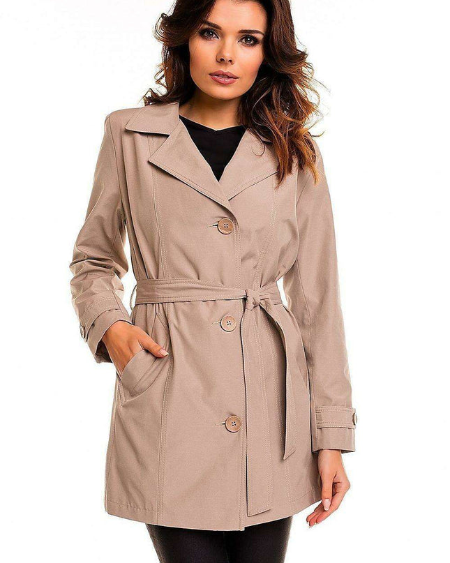 Sophisticated Autumn Trench Coat - Elegant Women's Outerwear