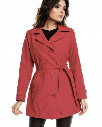 Sophisticated Autumn Trench Coat - Elegant Women's Outerwear