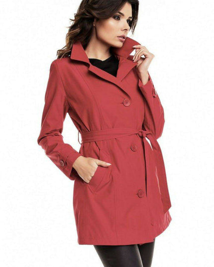 Sophisticated Autumn Trench Coat - Elegant Women's Outerwear