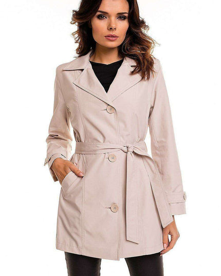Sophisticated Autumn Trench Coat - Elegant Women's Outerwear
