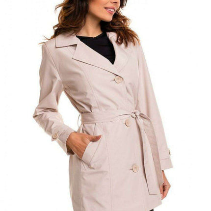 Sophisticated Autumn Trench Coat - Elegant Women's Outerwear