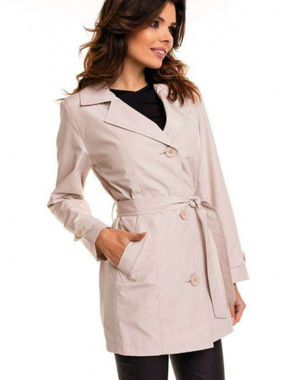 Sophisticated Autumn Trench Coat - Elegant Women's Outerwear