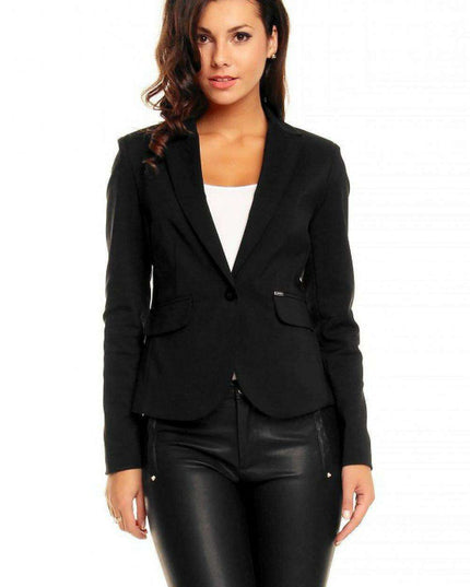 Elegant Pointed Collar Blazer
