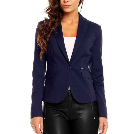Elegant Pointed Collar Blazer