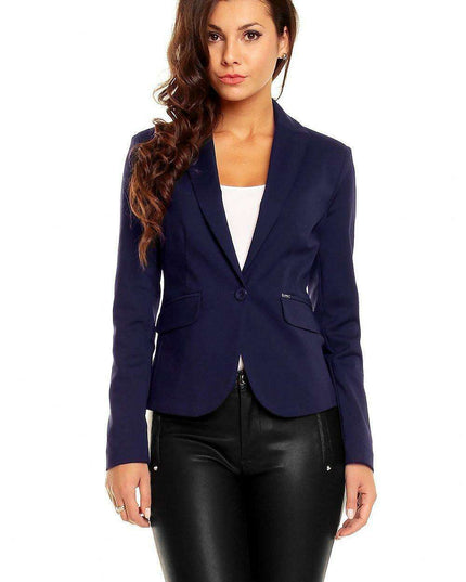 Elegant Pointed Collar Blazer