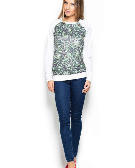 Chic Lightweight Pullover with Bold Graphic Design for Women by Katrus
