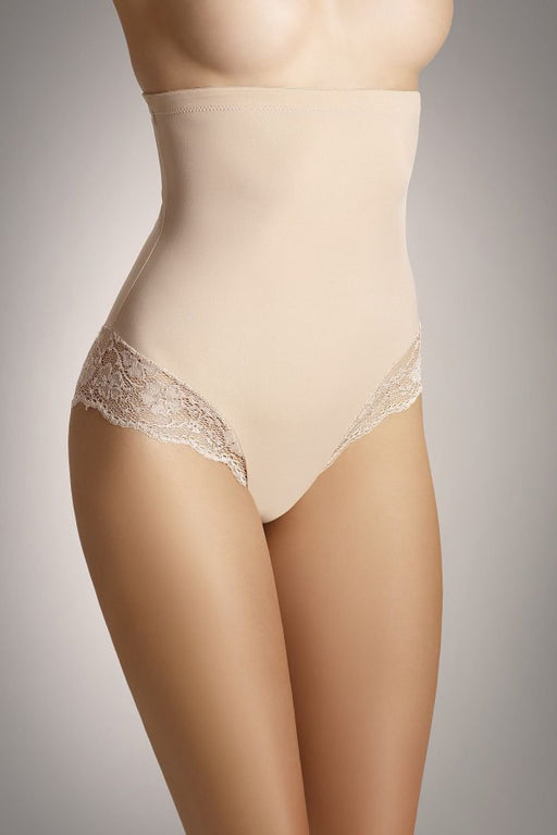 Lacy High-Rise Shaping Panties with Stay-Put Silicone Tech
