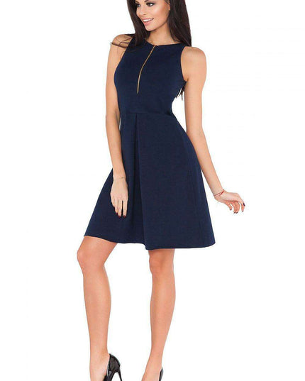 Chic Zippered Knit Dress for Everyday Elegance