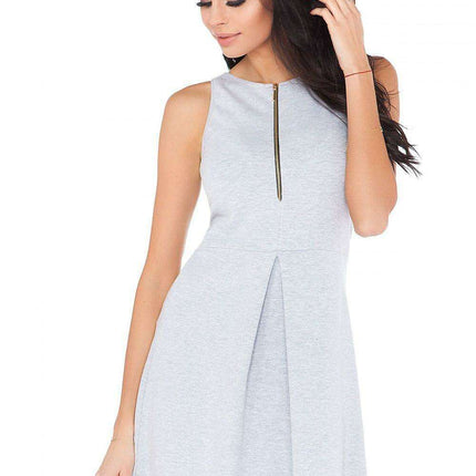 Chic Zippered Knit Dress for Everyday Elegance