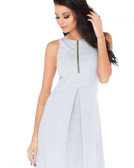 Chic Zippered Knit Dress for Everyday Elegance